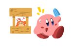 3:2 beef_barley(artist) duo food happy hi_res innocent_smile kirby kirby_(series) male nintendo pink_body popsicle popsicle_stand waddle_dee