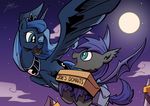  bat_pony cute equine female feral friendship_is_magic full_monn horn horse lovelyneckbeard male mammal moon my_little_pony night pony princess_luna_(mlp) winged_unicorn wings 