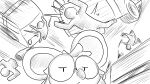 16:9 ambiguous_gender animal_crossing anthro bisected death dragonweirdo eyewear glasses greyscale hi_res human mammal monochrome mouse murid murine nintendo petri_(animal_crossing) rodent solo truck wearing_glasses widescreen