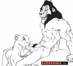  cum disney feline fellatio female furronika lion male mammal mane nala oral oral_sex penis scar_(the_lion_king) sex straight the_lion_king 