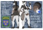 absurd_res anthro big_breasts big_butt breasts butt camo camo_print canid canine canis female hi_res mammal model_sheet nude pubes scar solo sweden ulla_nystrom weirdcathq wolf