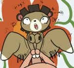 ahegao animal_crossing anthro bear breast_squish breasts duo female first_person_view forced fucked_silly grabbing_arms human june_(animal_crossing) klutzatdusk looking_pleasured male male/female mammal nintendo penetration spread_legs spreading squish unseen_character vaginal vaginal_penetration