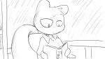 16:9 animal_crossing anthro book chair clothed clothing collared_shirt dragonweirdo furniture greyscale hi_res holding_book holding_object library male mammal marshal_(animal_crossing) monochrome nintendo on_chair reading reading_book rodent sciurid sitting sitting_on_chair solo tree_squirrel widescreen