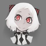  airfield_hime alternate_hair_length alternate_hairstyle deel_(rkeg) highres horns kantai_collection red_eyes shinkaisei-kan short_hair smile solo white_hair 