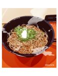  bowl food food_focus matsuyama_kojika no_humans noodles original soba still_life table 