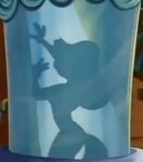 animaniacs animated anthro bathing female low_res mammal minerva_mink mink mustelid musteline nude official_art scrubbing shower shower_curtain silhouette silhouetted_body solo true_musteline warner_brothers