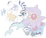  :o animal_focus azumarill blue_eyes bright_pupils commentary_request fish floatzel from_behind full_body holding_hands kingdra looking_back lugia no_humans open_mouth pokemon pokemon_(creature) qwilfish seahorse starmie tentacruel twitter_username vaporeon white_background yellow_eyes yurano_(upao) 