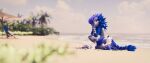 3d_(artwork) absurd_res anal anal_penetration anthro auriabara balls beach beach_sex blender_(software) blumarshmallow blumarshmallow_(artist) digital_media_(artwork) duo erection exhibitionism feet foot_fetish foot_lick foot_play fur genitals hi_res hindpaw kneeling kneeling_on_ground kneeling_sex licking lying male male/male outside paws penetration penis public public_sex sand seaside sex tail tongue tongue_out water wickerbeast