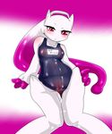  absurd_res anthro blush breasts female frown geiru_mirua hi_res legendary_pok&#233;mon legendary_pok&eacute;mon looking_at_viewer mega_evolution mega_mewtwo_y mewtwo nintendo onodera_nino pok&#233;mon pok&eacute;mon solo swimsuit swimsut video_games 