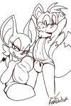 2:3 age_difference anthro bat big_breasts breasts canid canine clothing duo female fox hi_res male male/female mammal meme meme_clothing miles_prower nervous older_female ramdoctor rouge_the_bat sega sonic_the_hedgehog_(series) sweater topwear virgin_killer_sweater younger_male