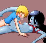  balls bed blush breasts duo eyes_closed female finn_the_human male marceline nipples penetration penis straight vaginal vaginal_penetration young 
