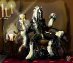  candle equine horse klynolder male mammal penis pose sexual sitting 