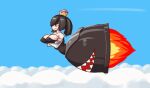  animated animated_gif black_hair bullet_bill mario_(series) non-web_source pointy_breasts princess_bullet_bill super_crown 