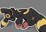 anonymous_artist eeveelution female feral generation_2_pokemon genitals hi_res nintendo pokemon pokemon_(species) pussy pussy_tape solo spread_pussy spreading tape umbreon