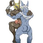  anubis anus balls bardofox butt canine deity erection gay invalid_tag jackal kruger male mammal manly muscles nasus nude pecs penis plain_background sex white_background 
