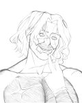  absurdres beard chest_hair cigar facial_hair fangs gloves highres inkrosevincent karl_heisenberg long_hair resident_evil resident_evil_village scar topless_male unfinished 