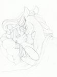  age_difference bed couple duo equine eye_contact female feral friendship_is_magic hair holding horn horse hug longinius lying mammal monochrome my_little_pony on_back pillow pony princess_celestia_(mlp) sketch smile twilight_sparkle_(mlp) unicorn winged_unicorn wings 