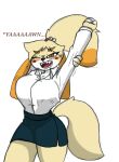 animal_crossing anthro big_breasts breasts female hi_res isabelle_(animal_crossing) nintendo pace-maker small_waist solo thick_thighs wide_hips