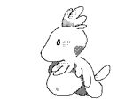 abdominal_bulge ambiguous_gender animated belly big_belly dark-lunch dinosaur feathered_dinosaur feathered_scalie feathers feral flipnote_studio monochrome reptile scalie shaded simple_eyes simple_shading solo struggling struggling_prey tagme vore