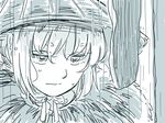  ajirogasa comic fujiwara_no_mokou hat mitsumoto_jouji monochrome rain silent_comic solo touhou 