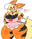  anthro arcanine big_breasts blaze_(lewdchuu) blonde_hair breasts clothed clothing dress female generation_1_pokemon hair hat headgear headwear hi_res lewdchuu_(artist) nintendo orange_body pokemon pokemon_(species) simple_background solo tail thick_thighs tongue tongue_out white_background yellow_eyes 