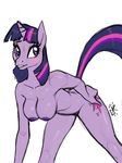  anthrofied bent_over biting_lip breasts butt butt_grab cutie_mark equine female friendship_is_magic horn horse ldr mammal my_little_pony nude pony solo twilight_sparkle_(mlp) unicorn 