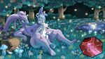 absurd_res anthro duo eeveelution female flower garden generation_6_pokemon goodra hi_res khallion male male/female nintendo plant pokemon pokemon_(species) romantic romantic_couple sylveon