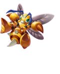  antennae bee bug digimon digimon_(creature) digimon_card_game digimon_liberator extra_arms funbeemon green_eyes insect_wings looking_at_viewer no_humans official_art simple_background skirt transparent_background wings yellow_skirt 