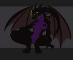  anthro anthrofied breasts dragon female horn maleficent nipples pussy solo wings wwaxyy 