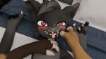 3d_(artwork) absurd_res anthro blender_(software) blush bodily_fluids callivr cum cum_drip cum_in_mouth cum_inside cum_on_face cum_on_tongue digital_media_(artwork) dripping duo ears_down fur genital_fluids grabbing_bedding grey_body grey_fur hand_on_chest heart_eyes heart_symbol hi_res lying male male/male nuclear54 pivoted_ears pulling_cheek smile tongue tongue_out