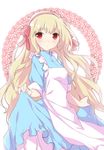  47agdragon blonde_hair dress hairband highres kagerou_project kozakura_marry long_hair looking_at_viewer red_eyes solo very_long_hair 