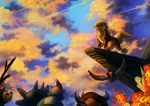  arcanine canine cloud disney dragonair fire group haychel mammal nintendo outside pok&#233;mon pok&eacute;mon rapidash rhydon sawsbuck sky starly tauros the_lion_king video_games vigoroth 