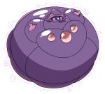 air_puff alpha_channel bloated blush creaking errorrobotic generation_4_pokemon ghost glistening glistening_body hi_res inflation mismagius motion_lines nintendo onomatopoeia pokemon pokemon_(species) simple_background sound_effects spherical_inflation spirit text transparent_background