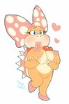  big_breasts big_lips blue_eyes blush bow breasts female high_heels koopalings mario_bros necklace nintendo nipples pink_nipples solo sony-shock video_games wendy_o_koopa 