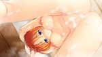  1girl anus blue_eyes blush breasts censored chiri_(atlanta) chuablesoft game_cg highres hinohara_kei navel nipples nude orange_hair pussy wagaya_no_himegami-sama! 