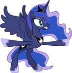  90sigma absurd_res alpha_channel equine female feral friendship_is_magic hi_res horn horse mammal my_little_pony pony princess_luna_(mlp) solo winged_unicorn wings 