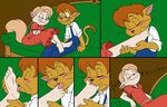  anthro becky_thatcher blush cat eyes_closed feline kissing licking mammal phuram tom_sawyer tom_sawyer_(2000_film) tongue 