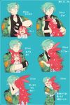  1girl carrying couple dandruff flaky flippy forehead_kiss green_hair happy_tree_friends height_difference hetero hug kab00m_chuck kiss long_hair military military_uniform personification red_hair short_hair too_bad!_it_was_just_me! translated uniform what_you_can_do_with_height_differences 