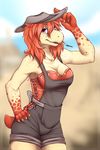 cayes f-r95 female freckles hat looking_at_viewer reptile scalie solo turtle 