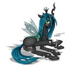  blush butt changeling cum cum_on_butt cum_on_face cum_on_legs female friendship_is_magic green_eyes hair horn long_hair looking_at_viewer my_little_pony norza nude pussy queen queen_chrysalis_(mlp) royalty wings 