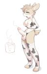  2022 absurd_res animal_print anthro bikini_thong bodily_fluids breast_milking breast_squish breasts brown_body brown_fur brown_hair bucket cheek_tuft choecoga clothing container cow_print cow_print_armwear cow_print_bra cow_print_thigh_highs cum cum_string cumshot ejaculation erection facial_tuft fur genital_fluids genitals gynomorph hair half-closed_eyes hi_res humanoid_genitalia humanoid_penis intersex lactating lagomorph leporid mammal multicolored_body narrowed_eyes open_mouth penis rabbit short_tail solo squish swimwear tail tongue tongue_out tuft two_tone_body white_body white_fur white_inner_ear 
