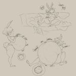 absurd_res belly big_(disambiguation) bloat bloated chocola expansion feederism hi_res invalid_tag lagomorph leporid mammal nude organs original_character overstuffed rabbit sequence sinfullapis stomach stuffing taut