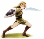  bad_id bad_pixiv_id banned_artist blonde_hair blue_eyes hat link male_focus pointy_ears shield solo sword the_legend_of_zelda the_legend_of_zelda:_twilight_princess u_(mypace) weapon 