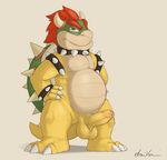  anthro balls barefoot bowser chubby claws collar cum cum_drip cum_string dragon dreiker dripping erection hair happy horn king koopa looking_at_viewer male mario_bros muscles nintendo nude orgasm pecs penis reptile royalty scalie sharp_claws sharp_teeth shell smile solo spikes squint standing teeth turtle uncut video_games 