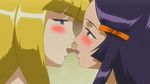  2girls animated animated_gif blush kiss kureha_(mitama_~shinobi~) mitama_shinobi mitama_~shinobi~ multiple_girls tongue yuri 