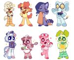 4_fingers accessory animal_humanoid anthro apron apron_only avian avian_humanoid badge bakeware bandage barret_(hat) beak bear bedding belly beret big_ears bird black_mouth black_nose black_sclera blanket blonde_eyebrows blonde_hair blue_belly blue_eyebrows blue_face blue_inner_ear blue_legs blue_mane blue_tail blue_trunk blush bobby_bearhug book bottomless bow_tie bowl brown_clothing brown_jacket brown_topwear bubba_bubbaphant canid canid_humanoid canine canine_humanoid canis cat_tail catnap_(poppy_playtime) cheek_tuft chef_hat chicken clothed clothing colored confidence confident container cookware craftycorn crossed_arms curled_tail dipstick_ears dipstick_limbs dipstick_tail dog_humanoid dog_tail dogday_(poppy_playtime) domestic_cat domestic_dog domestic_pig drowsy ear_markings elephant elephant_humanoid elephant_tail elephantid emanata equid equid_humanoid equine equine_humanoid eyebrows eyelashes eyes_closed facial_tuft feathers feet felid felid_humanoid feline felis female fingers floppy_ears flower flower_in_tail fur galliform gallus_(genus) gesture gloves_(marking) glowing glowing_light glowing_tail green_bowl green_clothing green_eyebrows green_face green_hairband green_legs green_legwear green_scarf green_toes grey_clothing grey_topwear grey_vest grin grinning_at_viewer group hair hair_accessory hairband hand_gesture hand_on_hip hat hat_on_ear hat_only headgear headgear_only headwear headwear_only heart_eyebrows heart_symbol hi_res holding_bandage holding_book holding_object hooves hoppy_hopscotch horse_humanoid horse_tail humanoid jacket kickinchicken kitchen_utensils lagomorph lagomorph_humanoid leg_markings leg_warmers legwear leporid leporid_humanoid light_bulb light_bulb_tail lim_limonn looking_at_viewer male mammal mammal_humanoid mane markings mixing_bowl mob_entertainment moon_pendant mostly_nude mouth_closed multicolored_ears multicolored_hair multicolored_mane multicolored_tail neck_tuft on_one_leg one_eye_closed open_mouth open_smile orange_beak orange_body orange_ears orange_eyebrows orange_face orange_feet orange_fingers orange_fur orange_hands orange_tail orange_toes pattern_clothing pattern_topwear pattern_vest phasianid pickypiggy pig_humanoid pink_apron pink_belly pink_bow_tie pink_clothing pink_eyebrows pink_face pink_hat pink_headwear pink_inner_ear pink_legs pink_mane pink_tail pink_toes plant poppy_playtime pose proboscidean proboscidean_humanoid proboscis_(anatomy) purple_belly purple_body purple_clothing purple_eyebrows purple_face purple_feet purple_fingers purple_fur purple_hands purple_hat purple_headwear purple_inner_ear purple_legs purple_sweater purple_tail purple_toes purple_topwear rabbit rabbit_humanoid raised_arm raised_eyebrow raised_hoof red_book red_clothing red_hat red_headwear red_scarf red_tail red_tongue rubbing_eye rubbing_eyes scarf scarf_only scut_tail short_tail simple_background sleepwear sleeveless sleeveless_jacket smile smiling_at_viewer smiling_critters snout socks_(marking) sparkles standing star star_badge striped_body striped_clothing striped_feet striped_markings striped_tail striped_topwear striped_vest stripes stripped_sweater suid suid_humanoid suina suina_humanoid sus_(pig) sweater tail tail_feathers tail_markings tan_belly tan_body tan_face tan_fur tan_hands tan_inner_ear teeth teeth_showing tired tired_expression tomboy tongue tongue_out tools topwear trunk_(anatomy) tuft unicorn_humanoid ursid_humanoid v_sign vest white_apron white_background white_bandages white_belly white_clothing white_ears white_eyes white_face white_hat white_headwear white_legs white_mane white_tail wink winking_at_viewer wisk yellow_belly yellow_body yellow_face yellow_feathers yellow_fingers yellow_tail_feathers