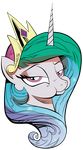  absurd_res alpha_channel amorecadenza equine female feral friendship_is_magic hi_res horn horse mammal my_little_pony pony princess_celestia_(mlp) solo winged_unicorn wings 