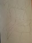  argento butt drawing female plain_background sega skirt skirt_lift sonic_(series) traditional_media 