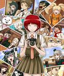  animal animal_on_shoulder bob_cut camera cham-p closed_eyes danganronpa dress_shirt everyone freckles h@l hamster hanamura_teruteru hinata_hajime koizumi_mahiru komaeda_nagito kuzuryuu_fuyuhiko light_smile mioda_ibuki monokuma monomi_(danganronpa) nanami_chiaki necktie nidai_nekomaru owari_akane pekoyama_peko photo_(object) plaid plaid_neckwear red_hair saionji_hiyoko school_uniform shirt short_hair skirt solo sonia_nevermind souda_kazuichi super_danganronpa_2 tanaka_gandamu togami_byakuya_(super_danganronpa_2) tsumiki_mikan 