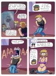 20pesos_sopa absurd_res animal_humanoid arms_tied ballbusting big_breasts black_clothing black_shirt black_topwear blonde_hair blue_bottomwear blue_clothing blue_pants border bottomwear bound bra breasts brown_hair cleavage clothed clothing cock_and_ball_torture comic container crossgender dialogue ears_down elf english_text fangs female forced forced_transformation gender_transformation genital_torture glass glass_container goblin green_shin group hair hi_res humanoid humanoid_focus humanoid_pointy_ears kneeling lagomorph lagomorph_humanoid lei_(20pesos_sopa) leporid_humanoid long_hair male mammal mammal_humanoid mtf_crossgender mtf_transformation navel open_mouth pain panties pants pivoted_ears pointy_ears purple_bra purple_clothing purple_panties purple_underwear rabbit_humanoid screaming shirt speech_bubble standing teeth testicular_torsion text tongue toony_expression topwear torture transformation twintails_(hairstyle) underwear white_border wide_hips